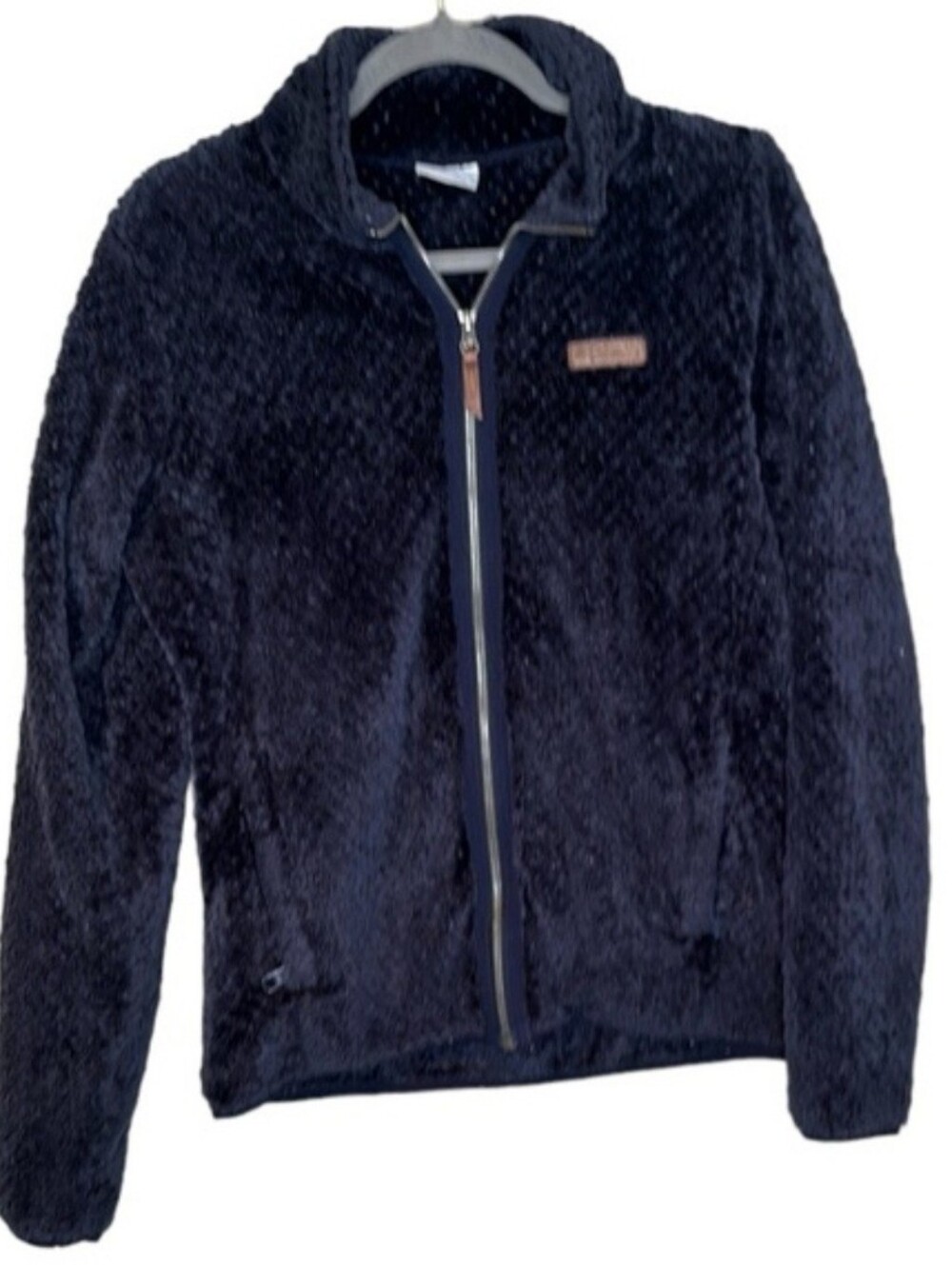 Columbia Women's Navy Blue Fleece Zip-Up Jacket